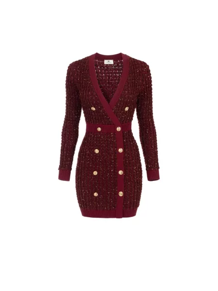 Bukiecik sukienka Elisabetta Franchi czerwona