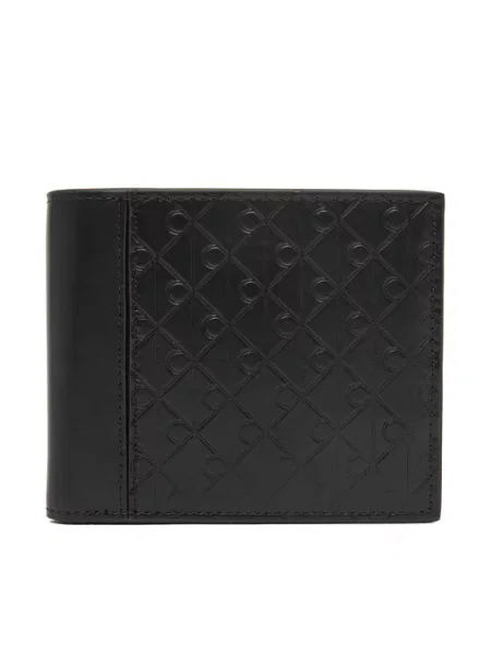 Calvin Klein Denarnica Refined Emblem Mix Billfold W/ F črna
