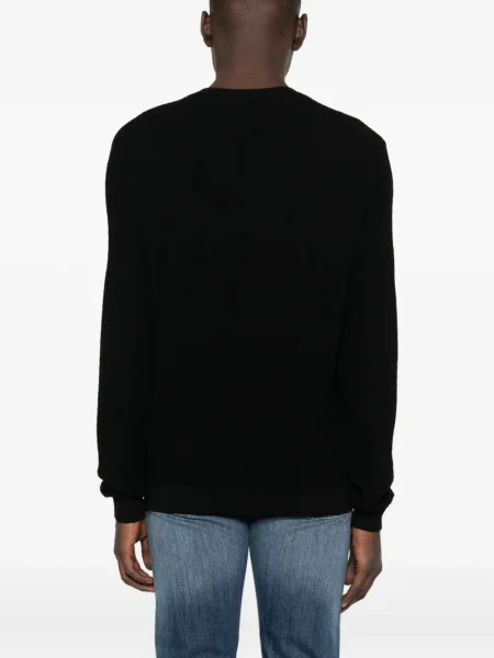 Pulover Emporio Armani de lână negru