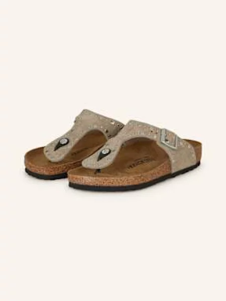 Birkenstock Žabky Gizeh Rivet Leve černošedá