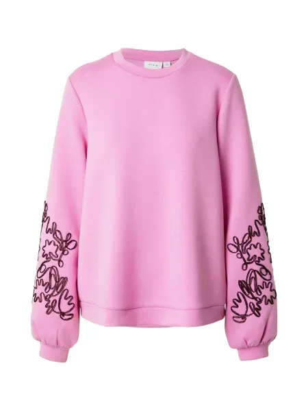 VILA Mikina VISIFFI bledě fialová černá