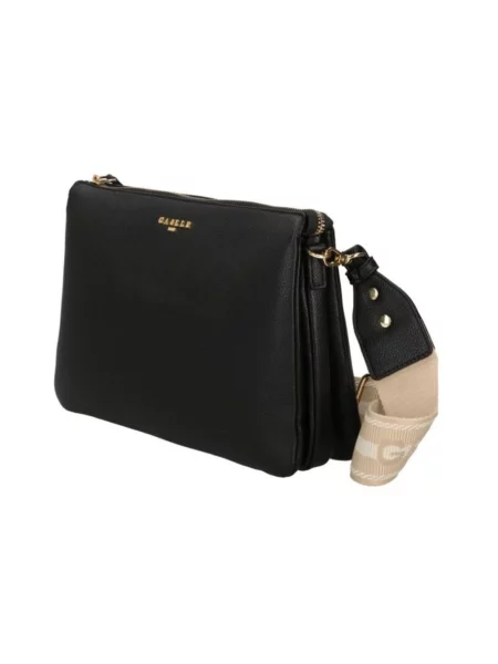 Torebka skórzana Gaëlle Paris skórzana elegancka czarna