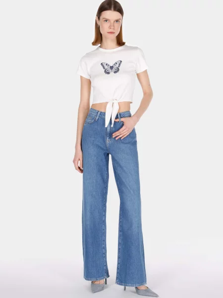 Джинси Colin’s комбінований верх блакитний