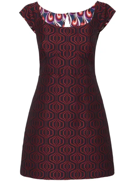 Mała mały sukienka mini La Doublej garniturowa niebieska