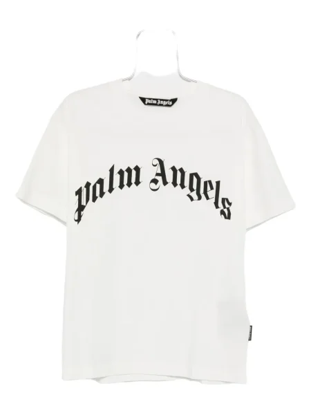 Tricou Palm Angels cu imagine alb