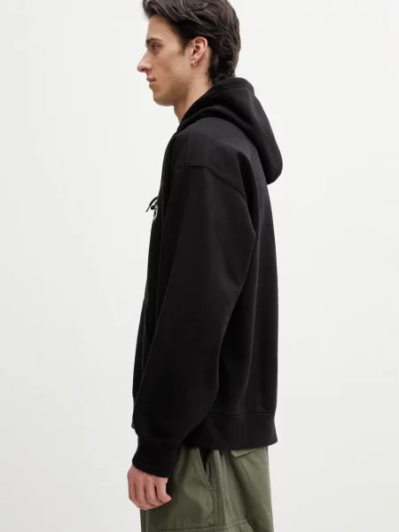 Carhartt WIP Hooded World Tour Sweat кофта оверсайз з бавовною чорний
