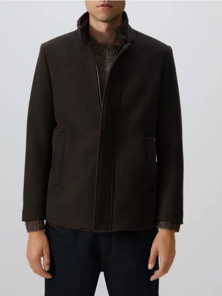 Reserved Пальто з додаванням вовни коричневий