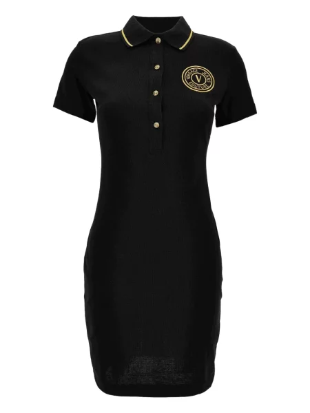 Mała mały sukienka jeansowa Versace Jeans Couture garniturowa czarna