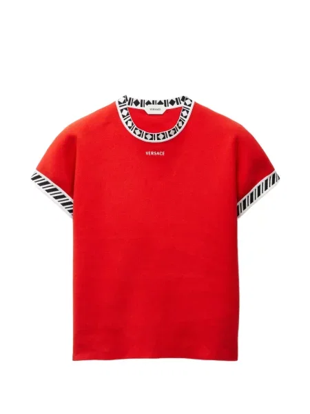 Tricou Versace tricotate roșu