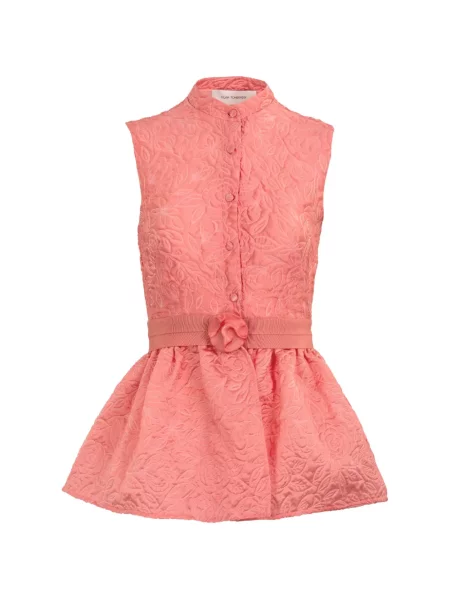 Gėlėtas palaidinė Silvia Tcherassi rožinė