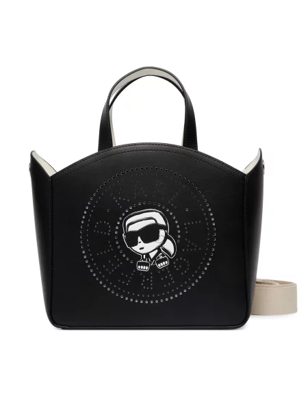 Karl Lagerfeld Kabelka IKON CIRCLE / bílá černá