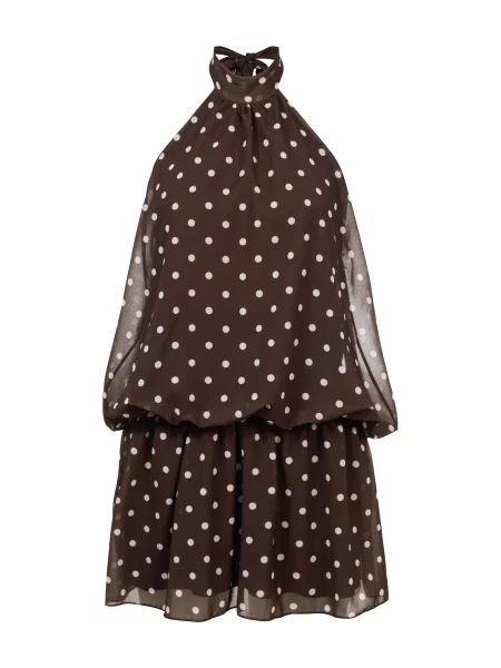 Rochie maro alb