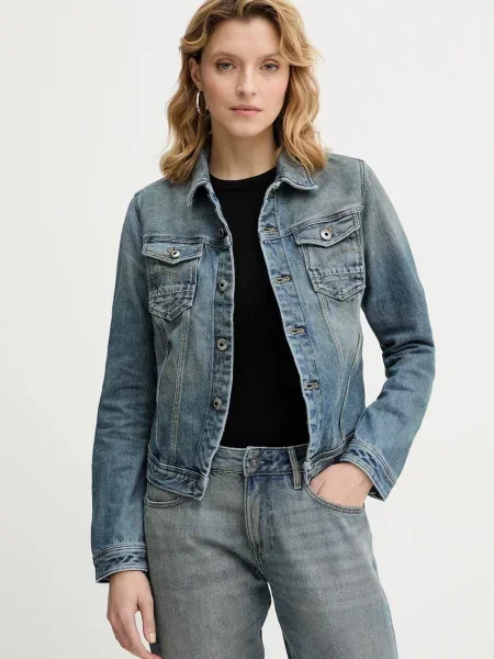 G-Star geacă jeans de tranziție albastru