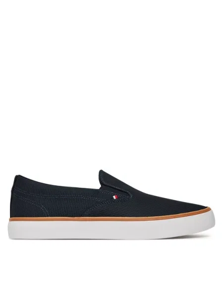 Tommy Hilfiger Tenis superge Th Hi Vulc Core Low Ii Slipon Mornarsko modra