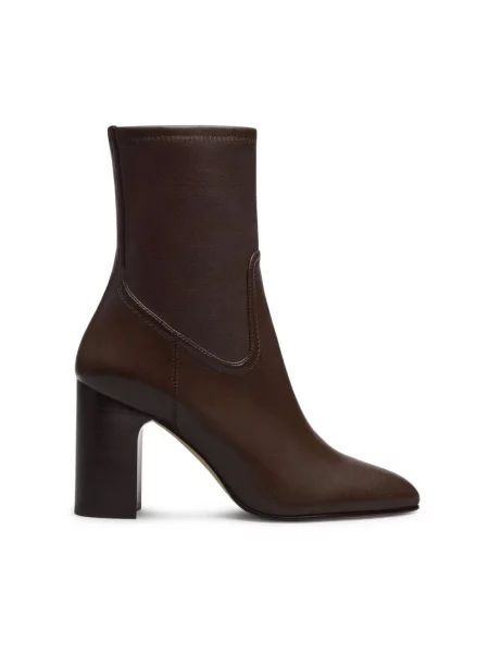 Botki Stuart Weitzman skórzane brązowe