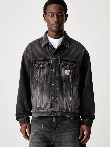 Carhartt WIP Helston jachetă scurtă din denim pentru bărbați