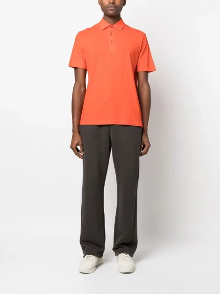 Scurt tricou polo Herno portocaliu
