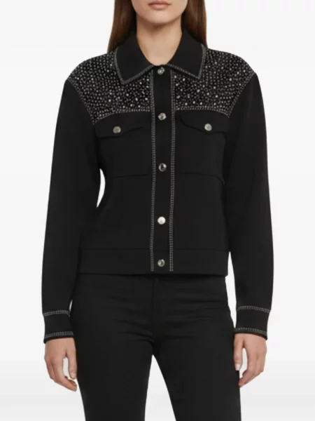 Stras cardigan Maje negru