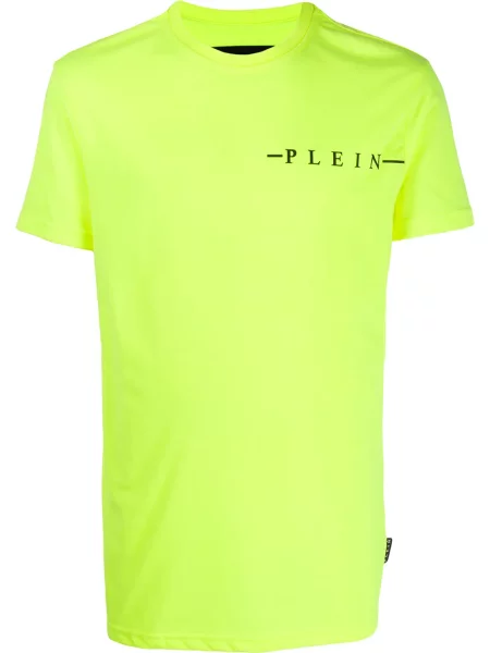 Tricou Philipp Plein cu autograf galben