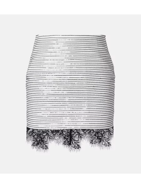 Spódnica Jacques Wei koronkowa biała