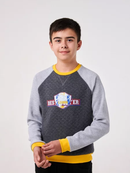 Дитячий Світшот SMIL сірий