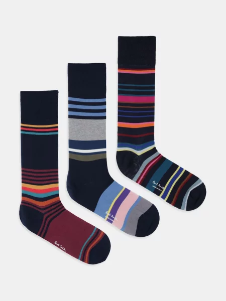 Чорапи Paul Smith 3 чифта тъмносиньо