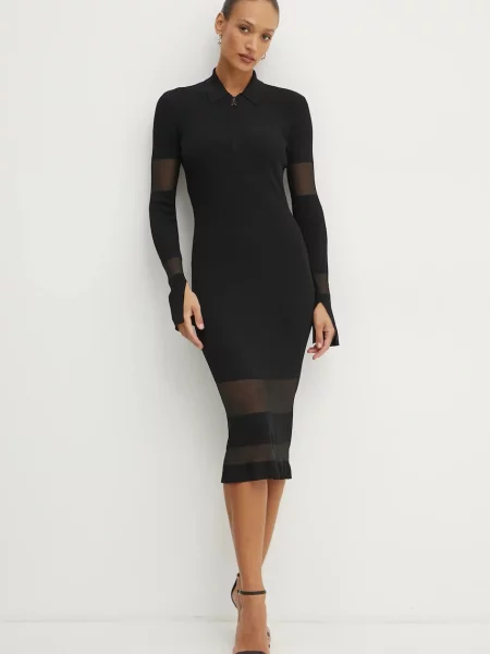 Obleka Patrizia Pepe črna