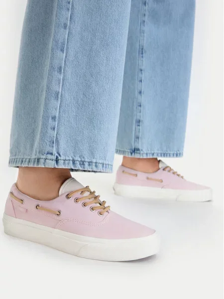 Πάνινα παπούτσια Vans Authentic Boat Shoe Ανοιχτό ροζ
