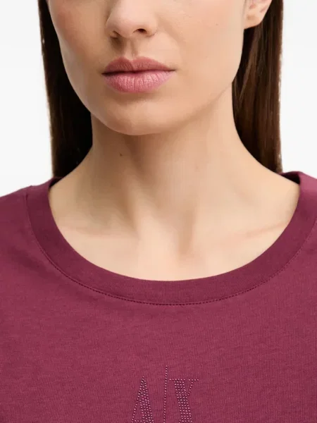 Tricou Armani Exchange cu autograf roșu