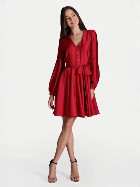 Swing Коктейлна рокля червен