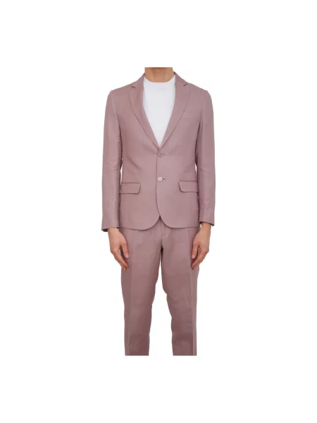 Lniany garnitur z lnu Antony Morato różowy