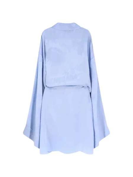 Rochie mini Balenciaga de mătase plic albastru