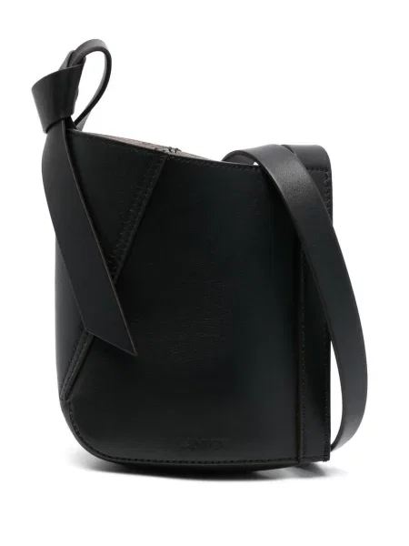 Cravată Lanvin din piele negru