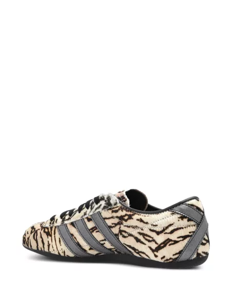 Чехли Adidas с връзки на райета с дантела черно