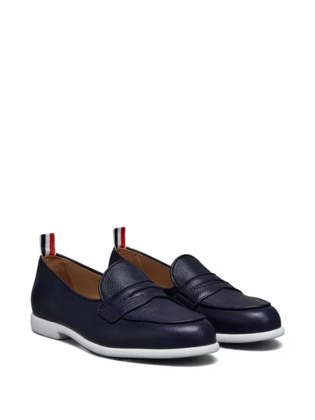 Pantofi loafer Thom Browne din piele albastru