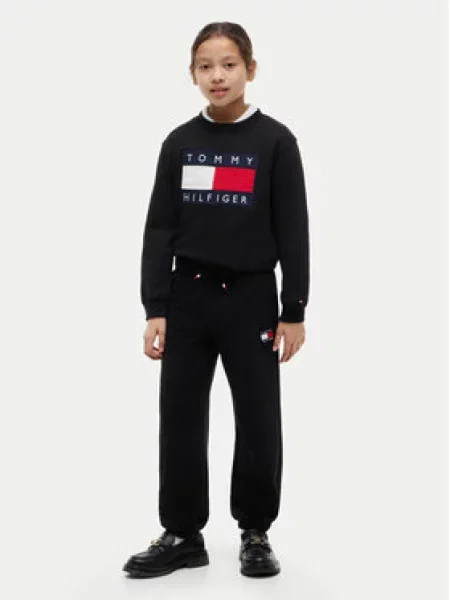 Teplákové kalhoty Tommy Hilfiger černé