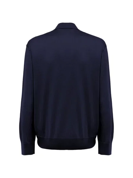 Lung tricou polo Laneus albastru