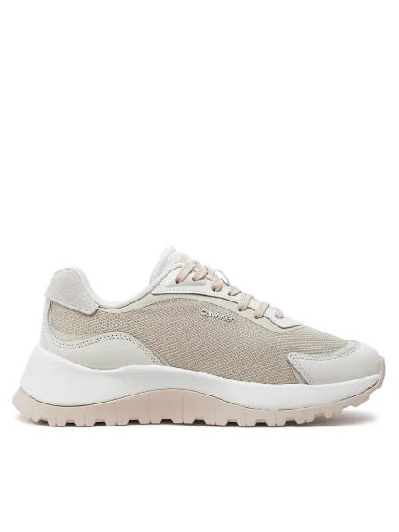 Маратонки Calvin Klein RUNNER LACE UP MESH MIX бежово