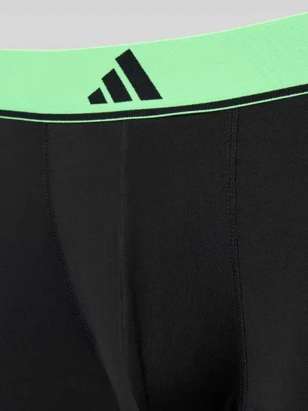 Obcisłe bokserki o kroju slim fit z wyhaftowanym logo model ‘Active’ w zestawie 3 szt. Adidas Sportswear czarne