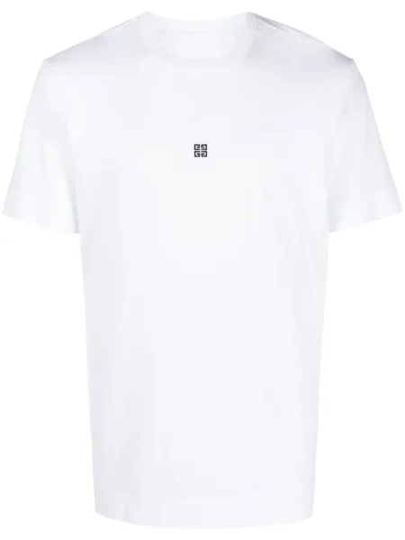 Tricou Givenchy cu broderie alb