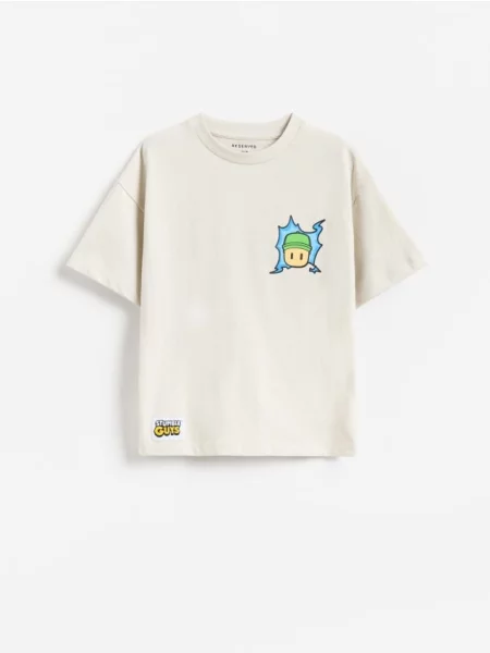 Reserved Tricou Stumble Guys deschis gri