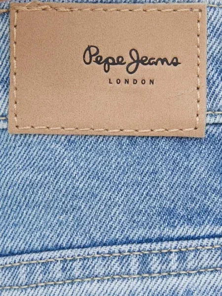 Короткие джинсовые шорты Pepe Jeans a-силуэта