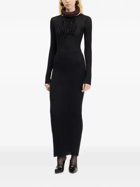 Rochie maxi Jean Paul Gaultier cu autograf negru