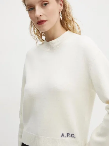 A.P.C. gyapjú pulóver pull esther bézs