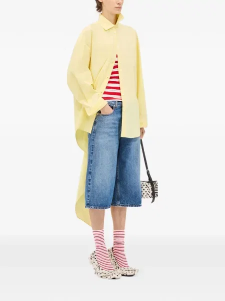 Pantaloni scurți din denim Msgm albastru