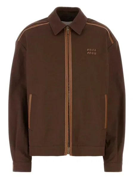 Geanta de piele Miu Miu maro