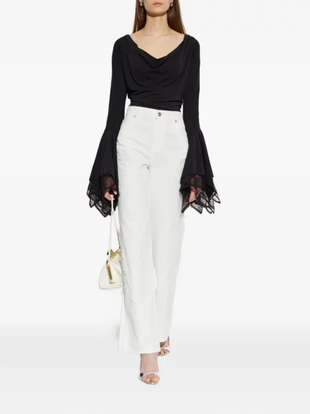 Body Blumarine din dantelă negru