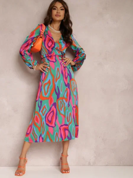Rochie Verde-Roz Lalope verde