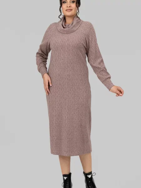 Сукня міді All Posa мокко