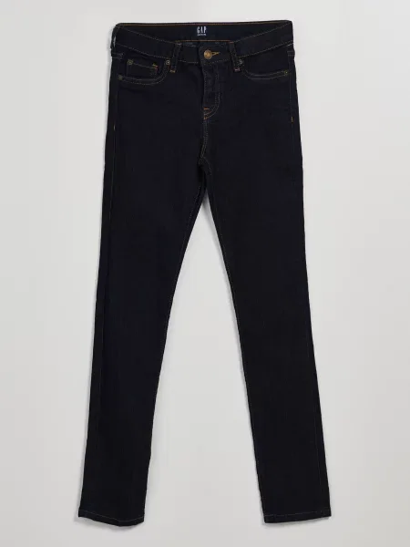 Skinny jeansy skinny Gap niebieskie